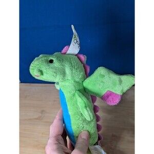 Large GoDog Skinny Dragon - Durable Squeaky Dog Toy With Chew Guard Technology